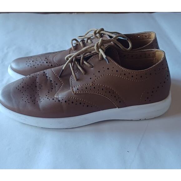 Steve Madden Shoes Loafers Lace up Men's Size 5 Women's 8 Brown Laser Cut Design - Picture 5 of 8